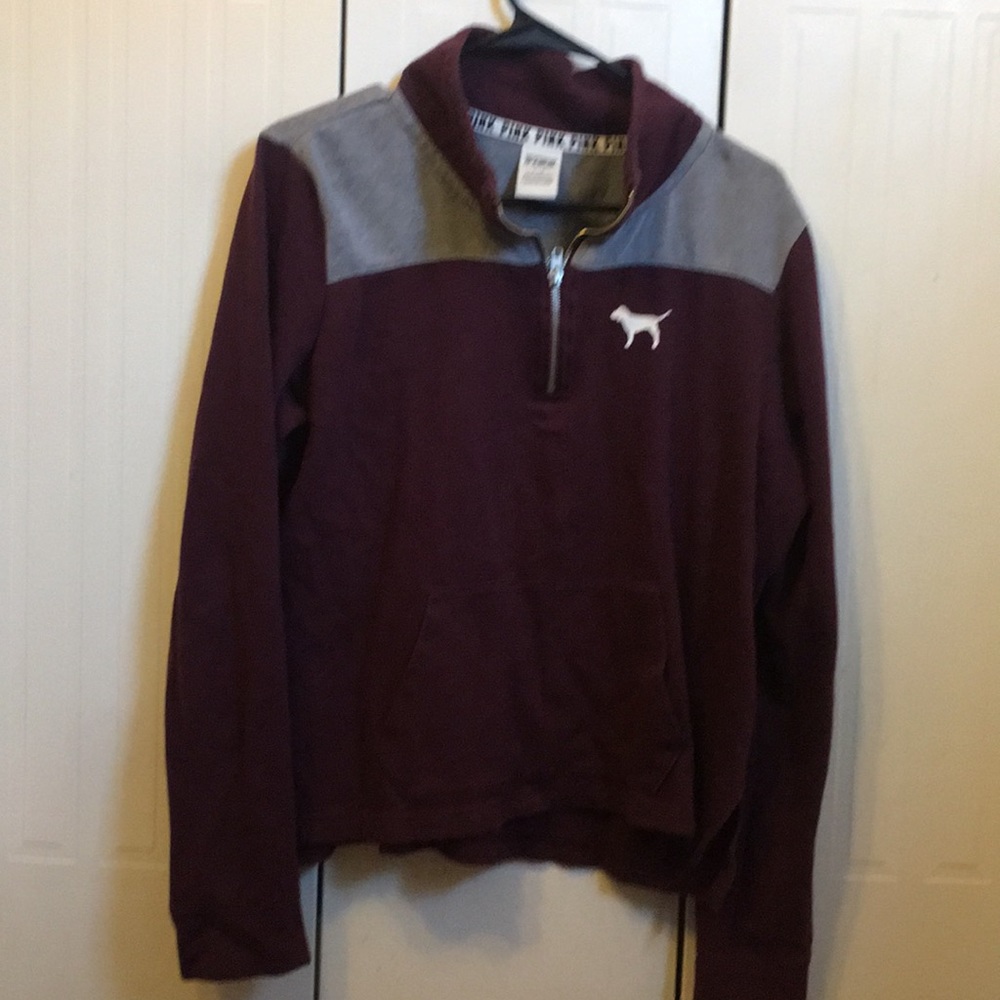 PINK quarter zip up